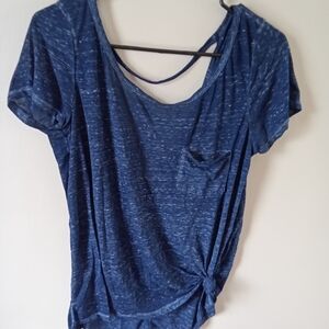 American Eagle Outfitters Navy Short Sleeve Tee